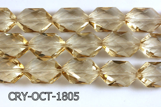 Angelic Crystal Octagon 18x25mm 14'' CRY-OCT-1805