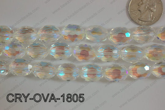 Angelic Crystal Faceted Oval 12x16mm CRY-OVA-1805