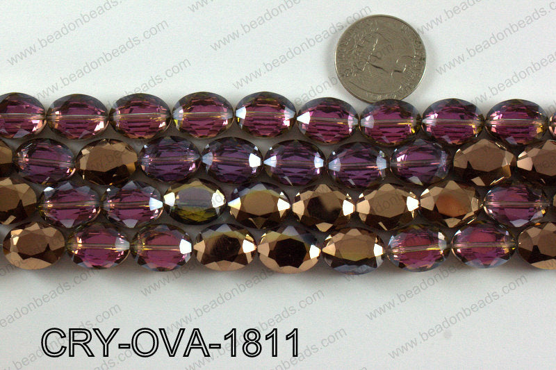 Angelic crystal faceted oval 12x16mmCRY-OVA-1811
