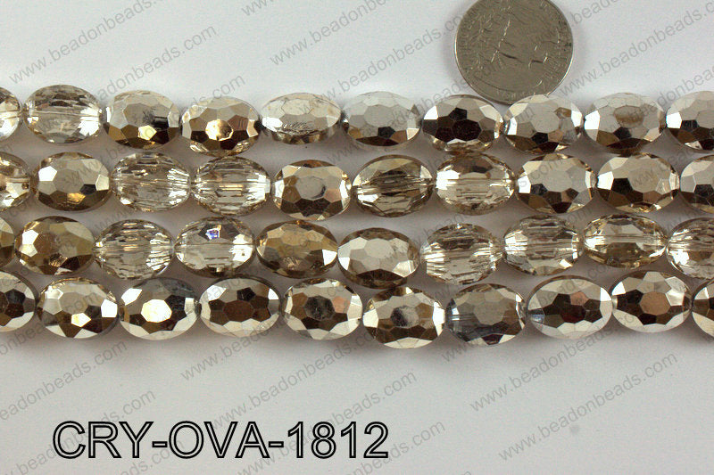 Angelic crystal faceted oval 12x16mmCRY-OVA-1812