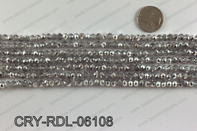 Angelic crystal rondels 6mm CRY-RDL-06108