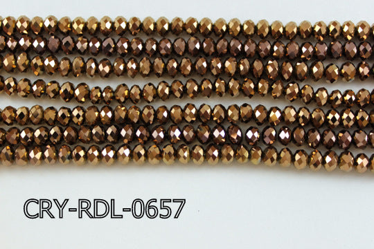 Angelic Crystal Faceted Rondel 6mm 10'' CRY-RDL-0657