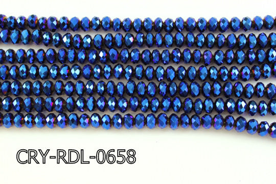 Angelic Crystal Faceted Rondel 6mm 10'' CRY-RDL-0658