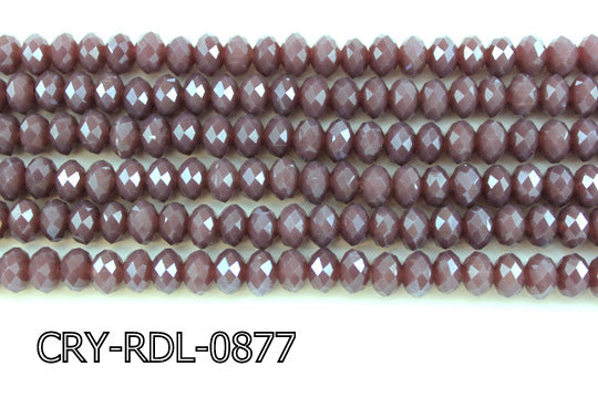 Angelic Crystal Faceted Rondel 8mm 10'' CRY-RDL-0877