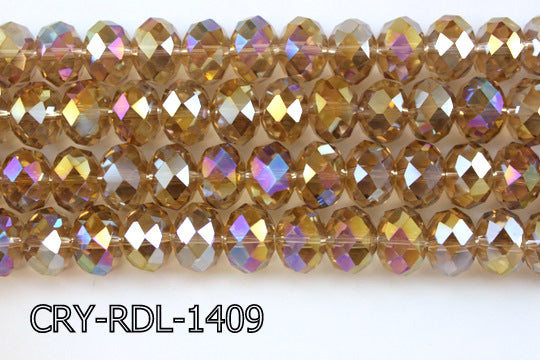 Angelic Crystal Faceted Rondel 14mm CRY-RDL-1409