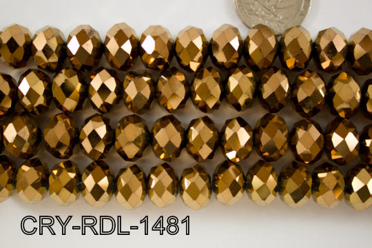 Angelic Crystal Faceted Rondel 14mm CRY-RDL-1481