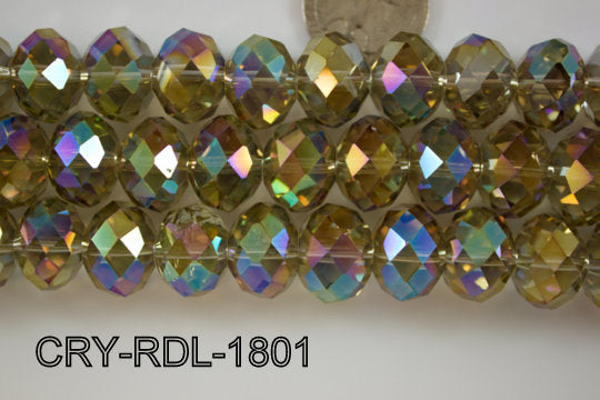 Angelic Crystal Faceted Rondel 18mm CRY-RDL-1801
