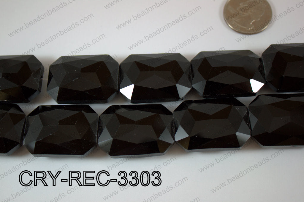 Angelic Crystal Rectangle Faceted 24x33mm CRY-REC-3303