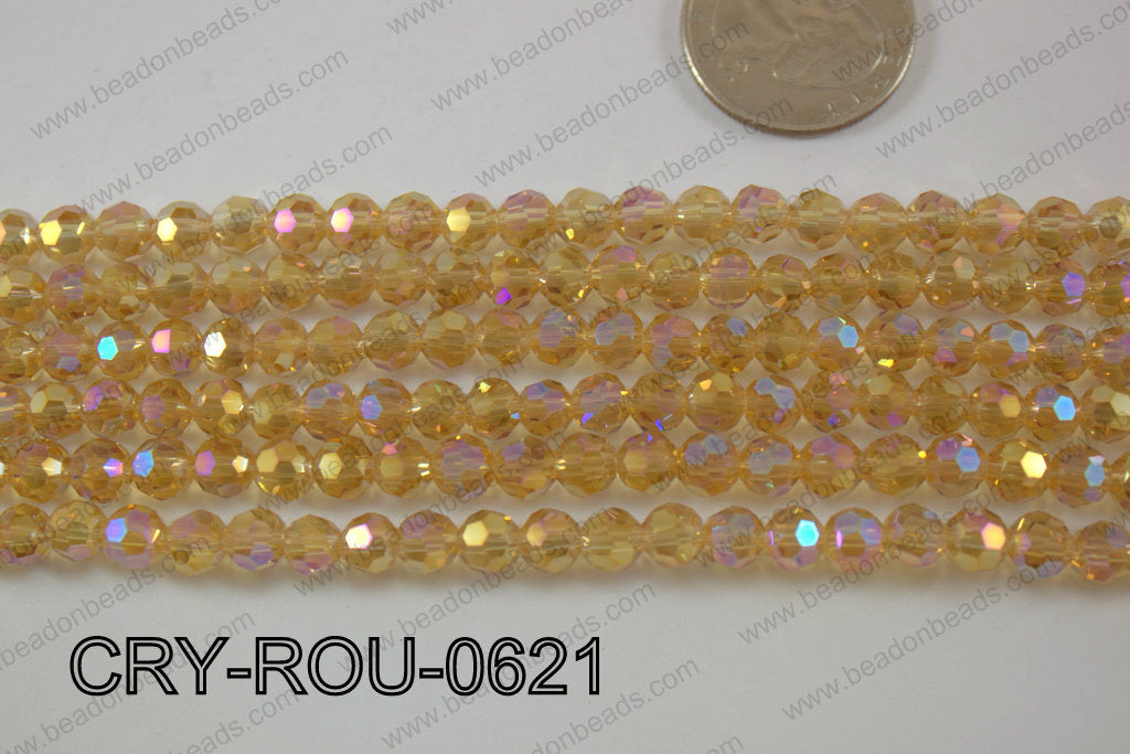 Angelic Crystal Round Faceted 6mm CRY-ROU-0621