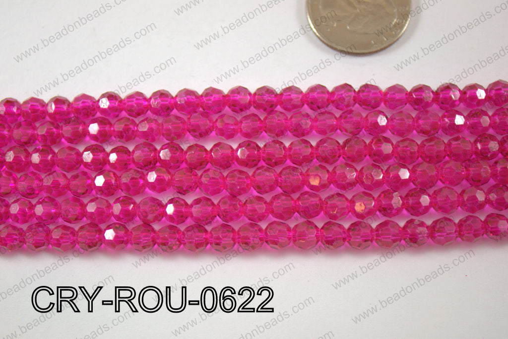 Angelic Crystal Round Faceted 6mm CRY-ROU-0622