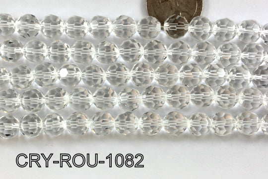 Angelic Crystal Faceted Round 10mm 32Cut Clear CRY-ROU-1082