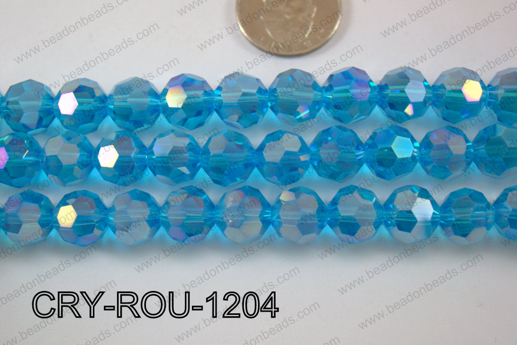Angelic Crystal Round Faceted 32cut 12mm CRY-ROU-1204
