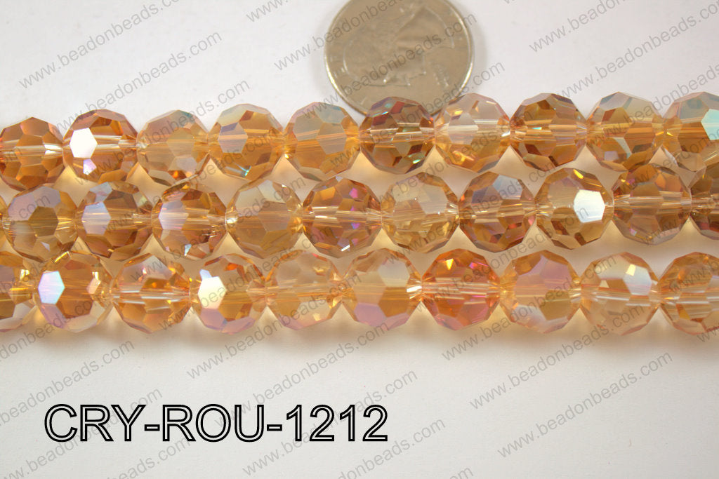 Angelic Crystal Round Faceted 32cut 12mm CRY-ROU-1212
