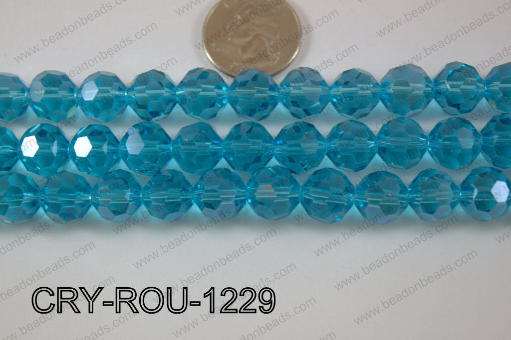 Angelic Crystal Round Faceted 32cut 12mm CRY-ROU-1229