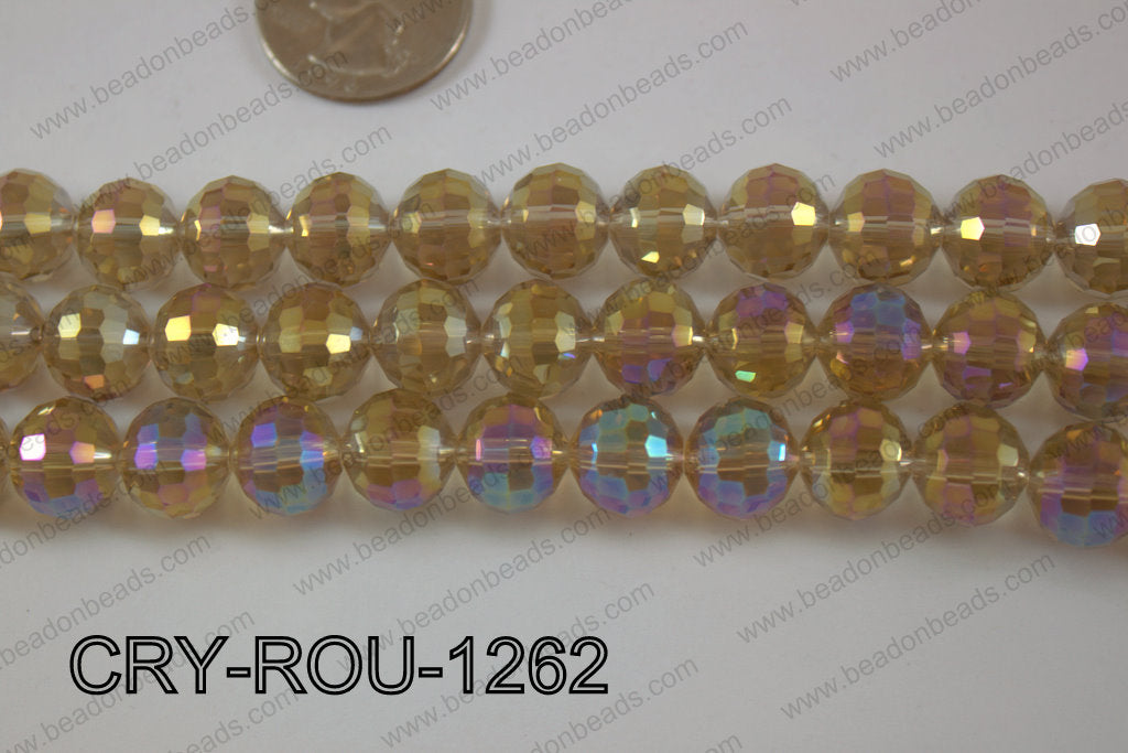 Angelic Crystal Round Faceted 96cut 12mm CRY-ROU-1262