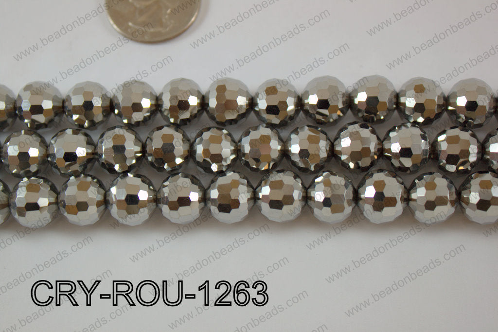 Angelic Crystal Round Faceted 96cut 12mm CRY-ROU-1263