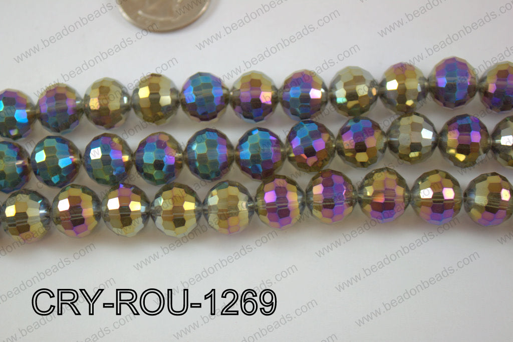 Angelic Crystal Round Faceted 96cut 12mm CRY-ROU-1269