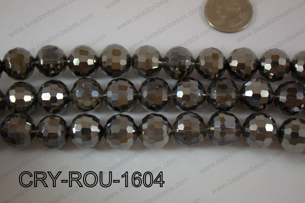 Angelic Crystal Round Faceted 15mm CRY-ROU-1604