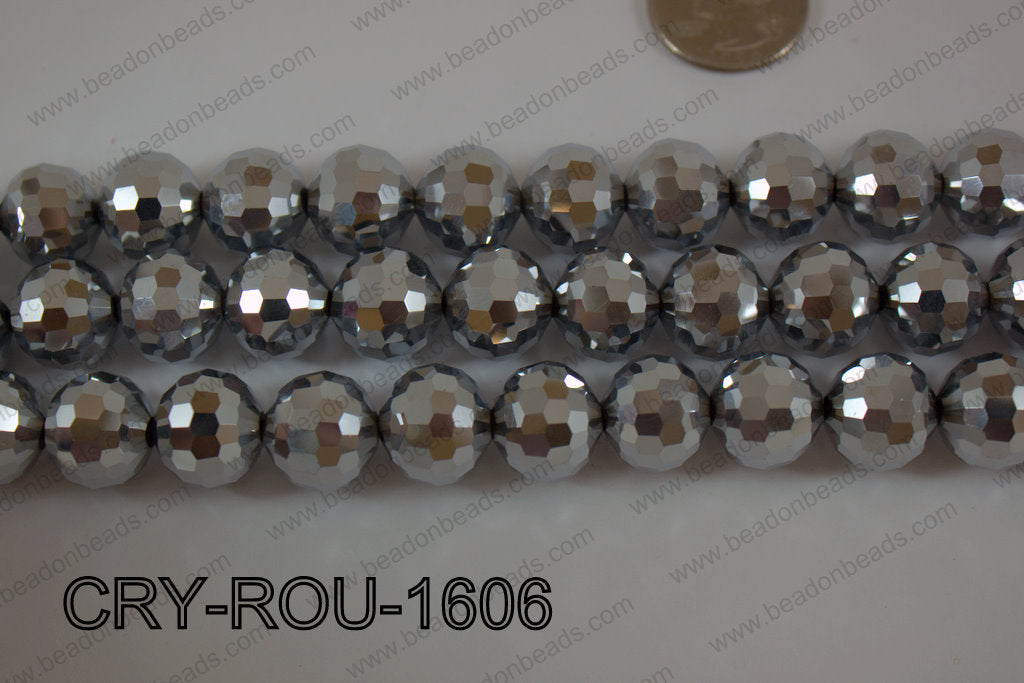 Angelic Crystal Round Faceted 15mm CRY-ROU-1606