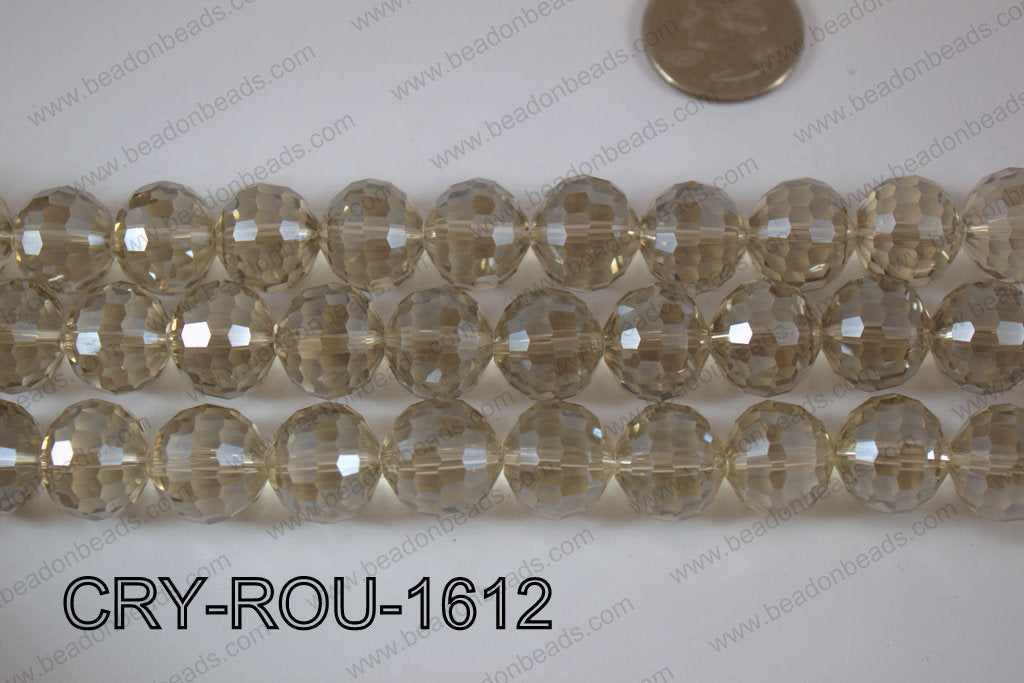 Angelic Crystal Round Faceted 15mm CRY-ROU-1612