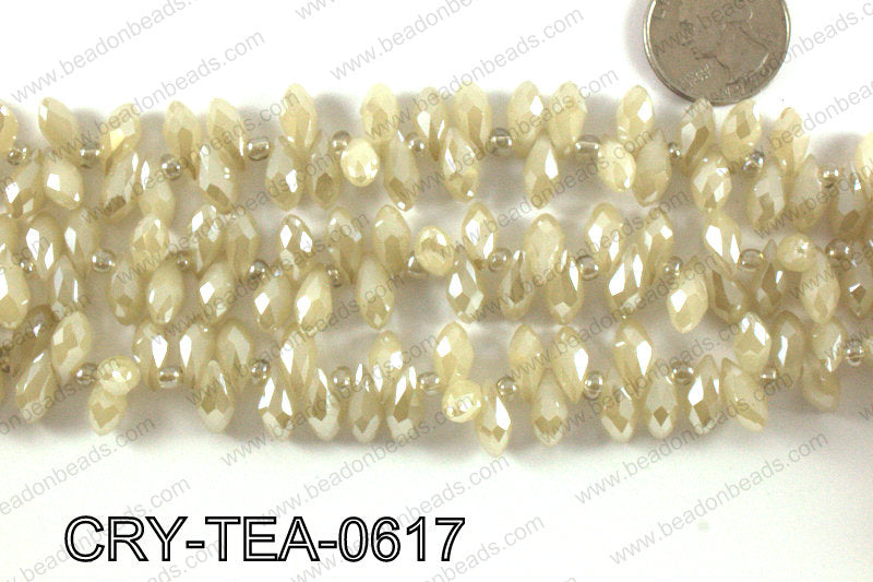 Top drilled teardrop crystals 6x12mm CRY-TEA-0617