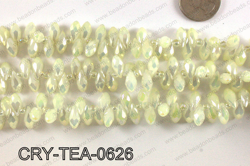 Top drilled teardrop crystals 6x12mm CRY-TEA-0626