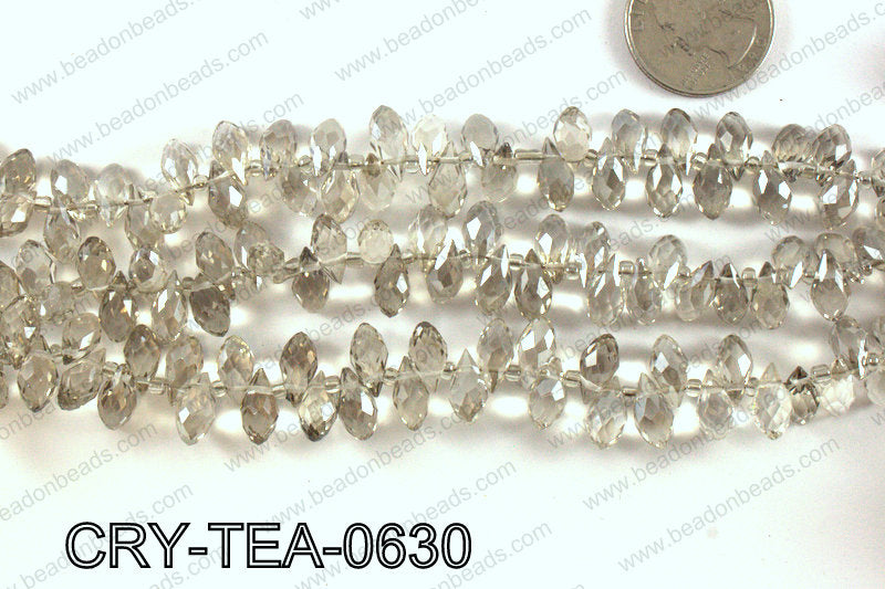 Top drilled teardrop crystals 6x12mm CRY-TEA-0630