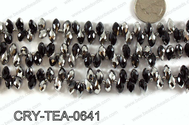 Top drilled teardrop crystals 6x12mm CRY-TEA-0641
