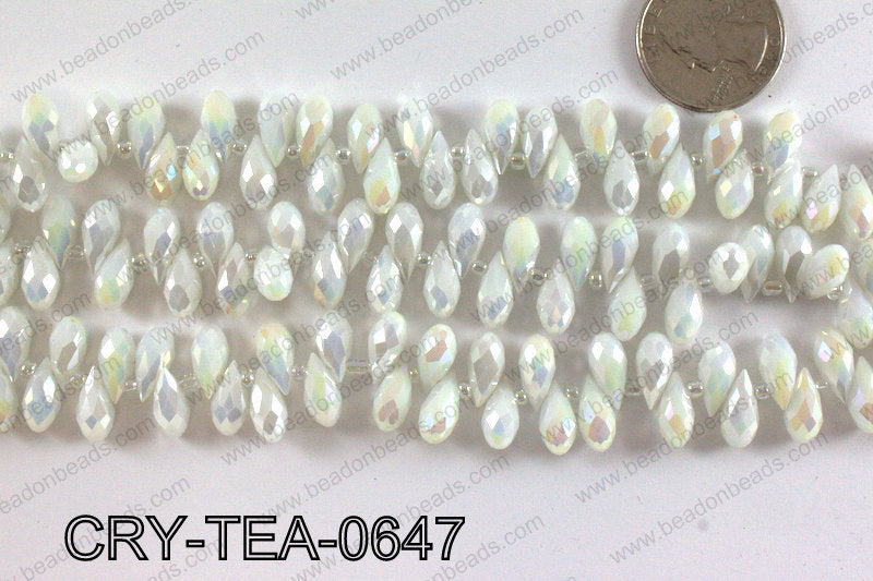 Top drilled teardrop crystals 6x12mm CRY-TEA-0647