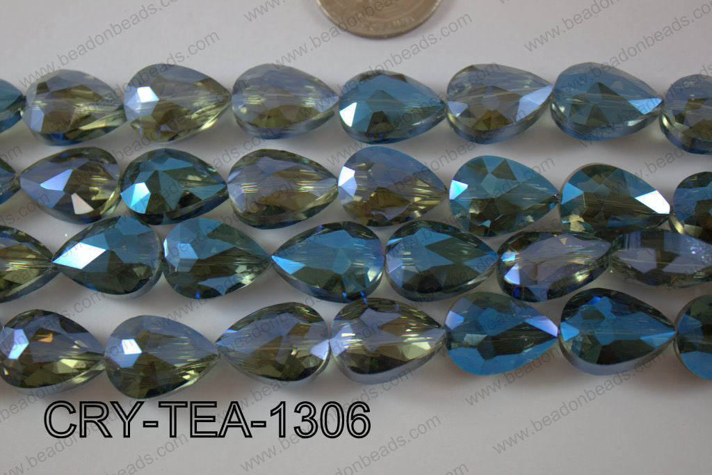 Angelic Crystal Teardrop Flat 13x18mm CRY-TEA-1306