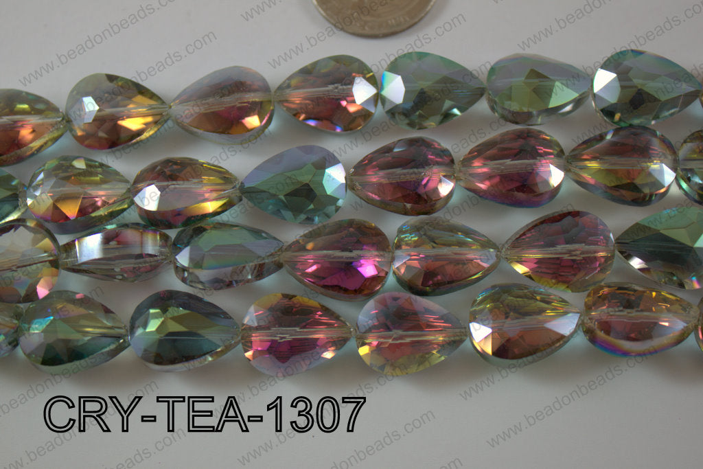 Angelic Crystal Teardrop Flat 13x18mm CRY-TEA-1307