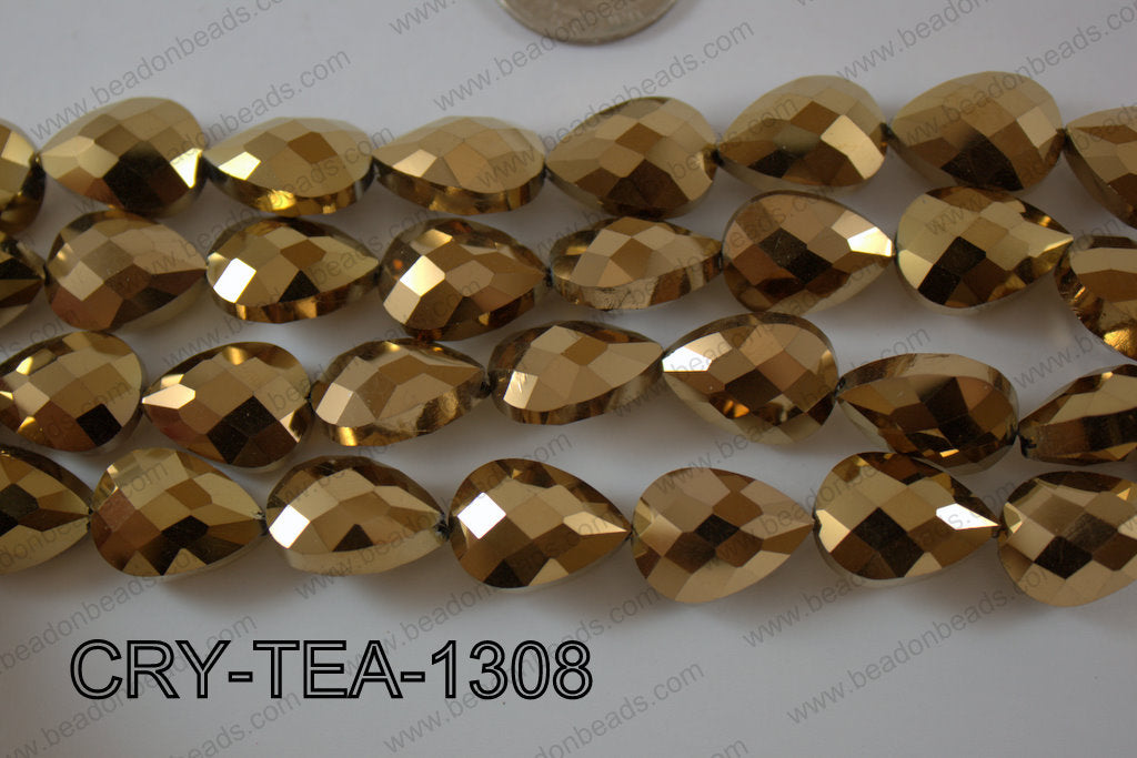 Angelic Crystal Teardrop Flat 13x18mm CRY-TEA-1308