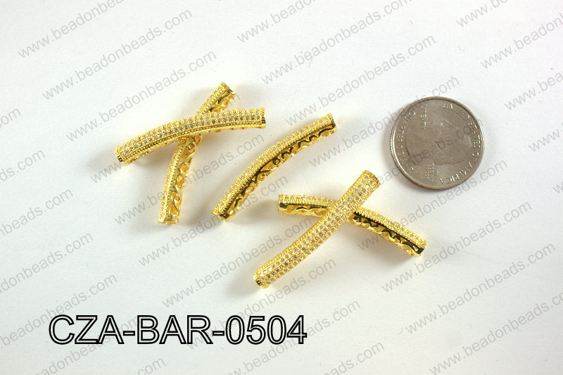 CZ MICRO PAVE BAR 5X40MM CZA-BAR-0504
