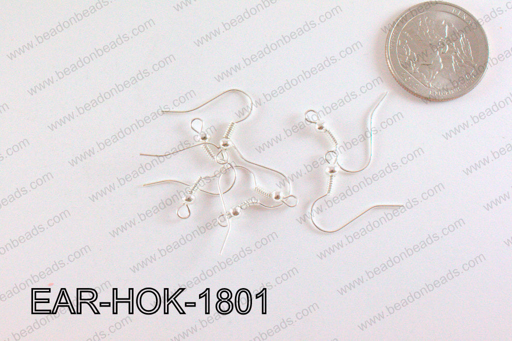 Earring Component Silver 18mm EAR-HOK-1801