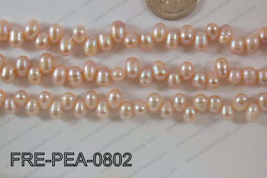 Freshwater Pearl Pink 6x8mm FRE-PEA-0802
