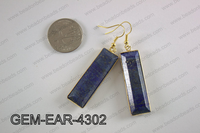 rectangle earring GEM-EAR-4302