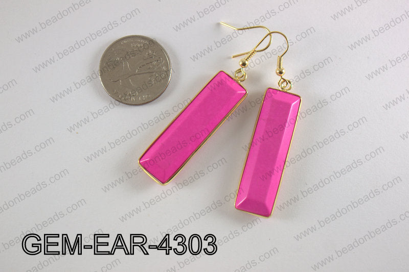 rectangle earring GEM-EAR-4303