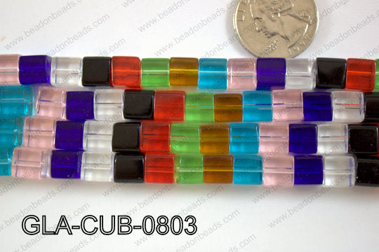Glass Cube 8mm GLA-CUB-0803
