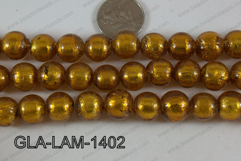 Glass Lampwork Brown 14mm GLA-LAM-1402