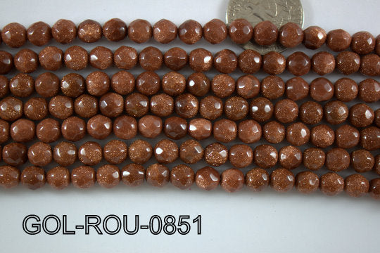 Gold Stone Round 8mm GOL-ROU-0851