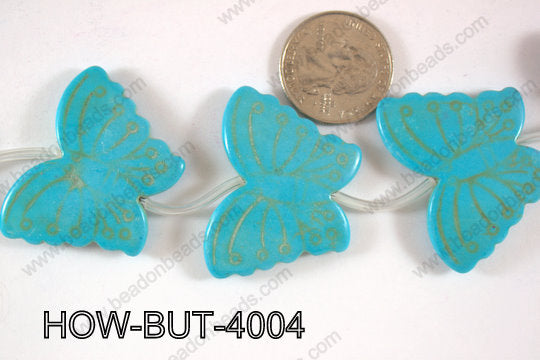 Howlite Butterfly 40x30mm HOW-BUT-4004