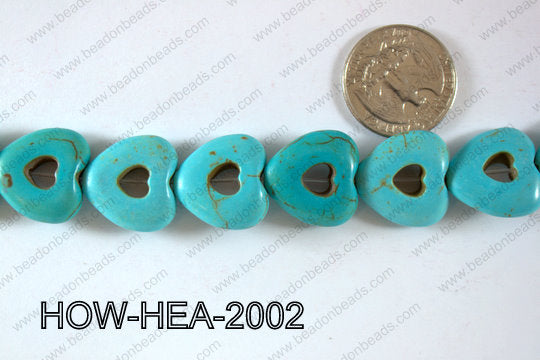 Howlite Heart 20x20mm HOW-HEA-2002