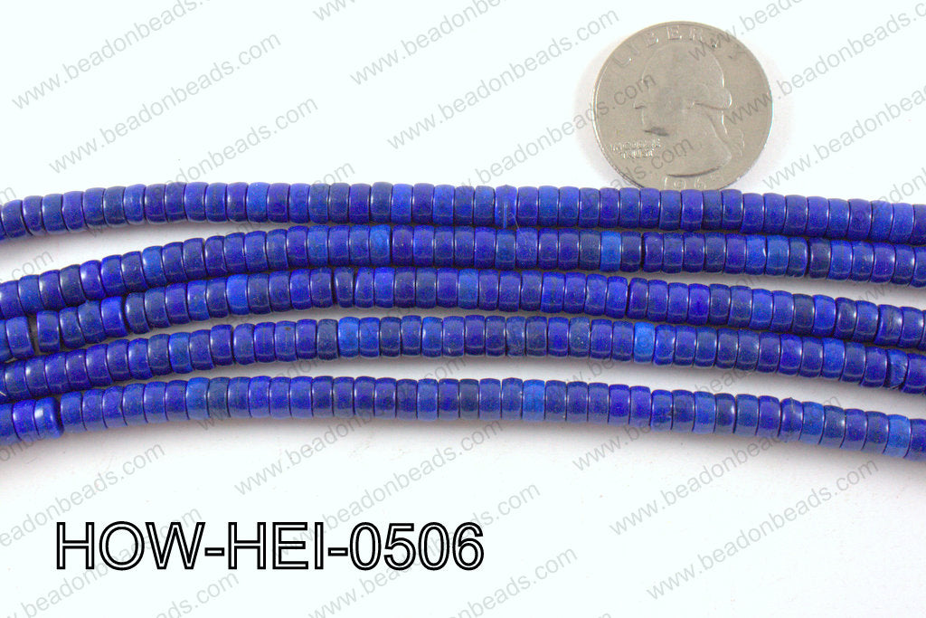 howlite heishi dark blue 5x3mm HOW-HEI-0506