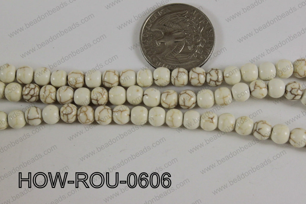 Howlite Round White 6mm HOW-ROU-0606