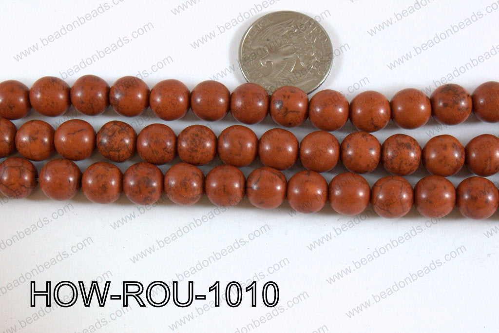 Howlite Round Brown 10mm HOW-ROU-1010