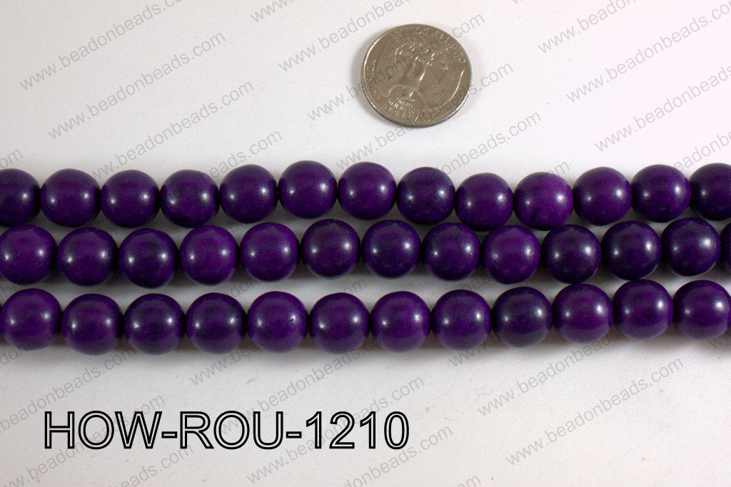 Howlite Round Purple 12mm HOW-ROU-1210