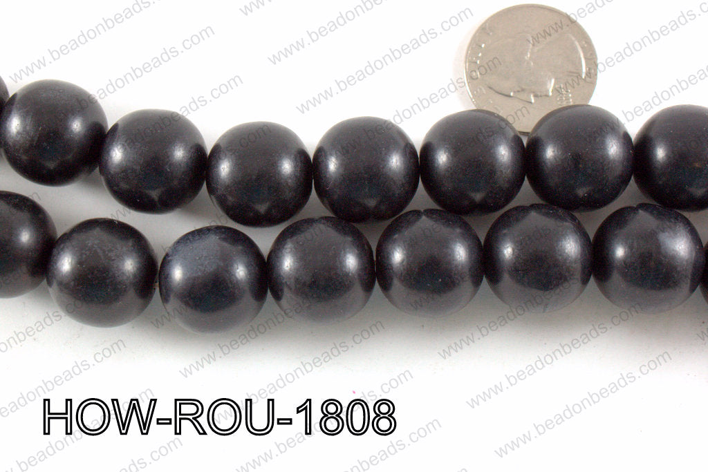 Howlite Round Black 18mm HOW-ROU-1808