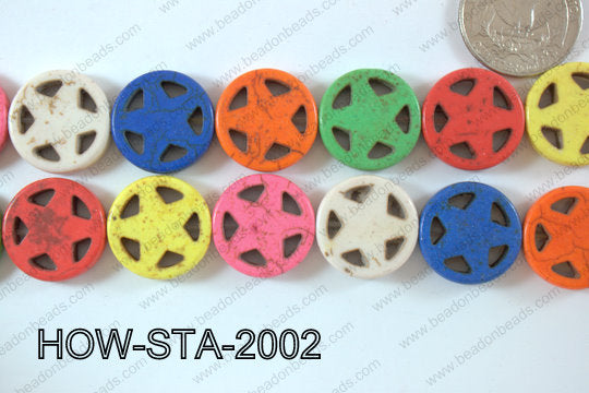 Howlite Star 20mm HOW-STA-2002
