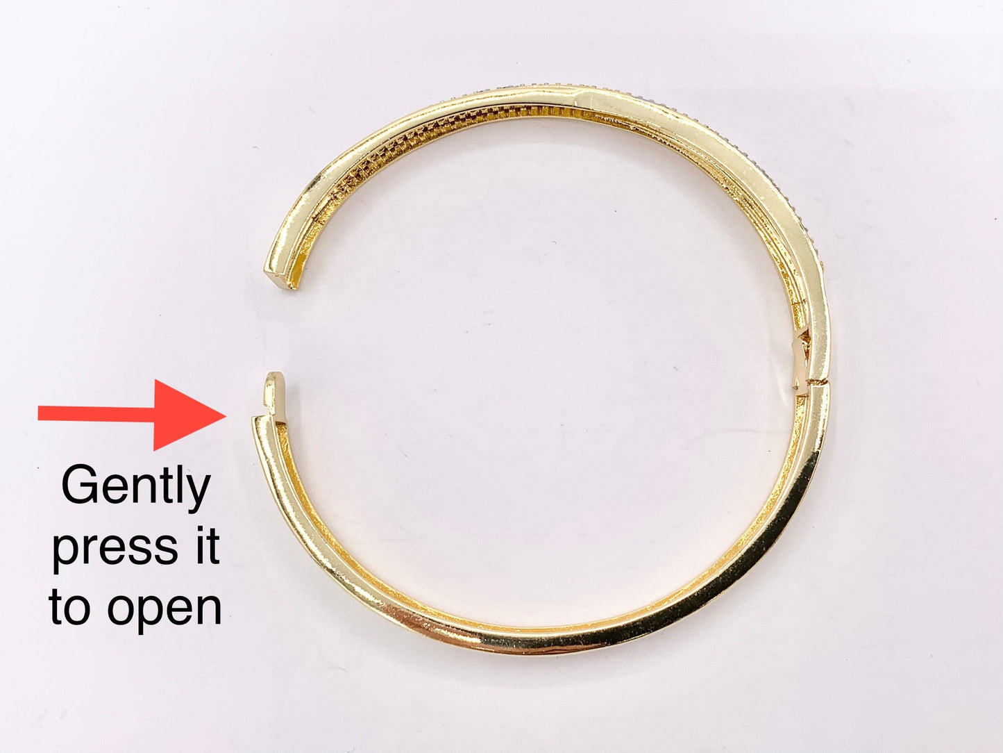 2 Tone Minimalist Wrap Bangle in Gold/Silver Plated over Brass 6.5" 1 PC