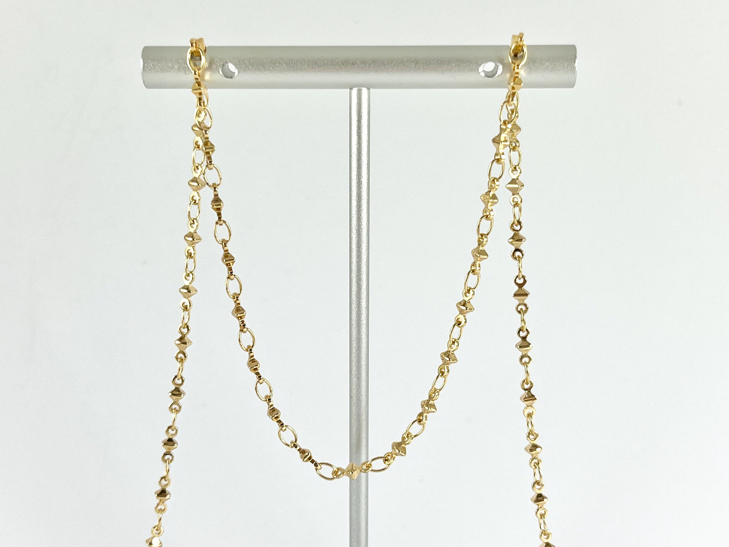 Minimalist Dainty Nugget 18K Gold Plated Chain for Necklace and Bracelet Making